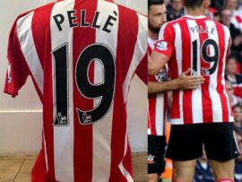 Match worn Pelle Southampton shirt