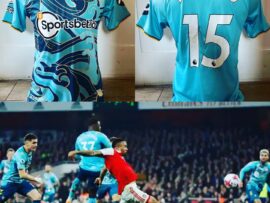 Match worn Southampton shirt