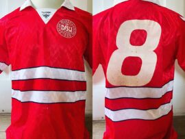 Denmark match worn shirt V Brazil