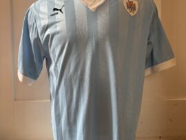Match Worn World Cup 1990 Uruguay Shirt