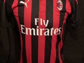 A C Milan match worn shirt PIATEK V Napoli 2019