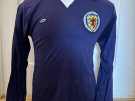 Match Worn Alan Hanson Scotland Debut shirt V Sweden full authenticity Liverpool