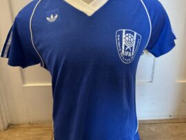 Match Worn Isreal shirt V Liverpool 1983 player swap