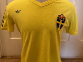 Match worn Sweden shirt V Scotland 1980