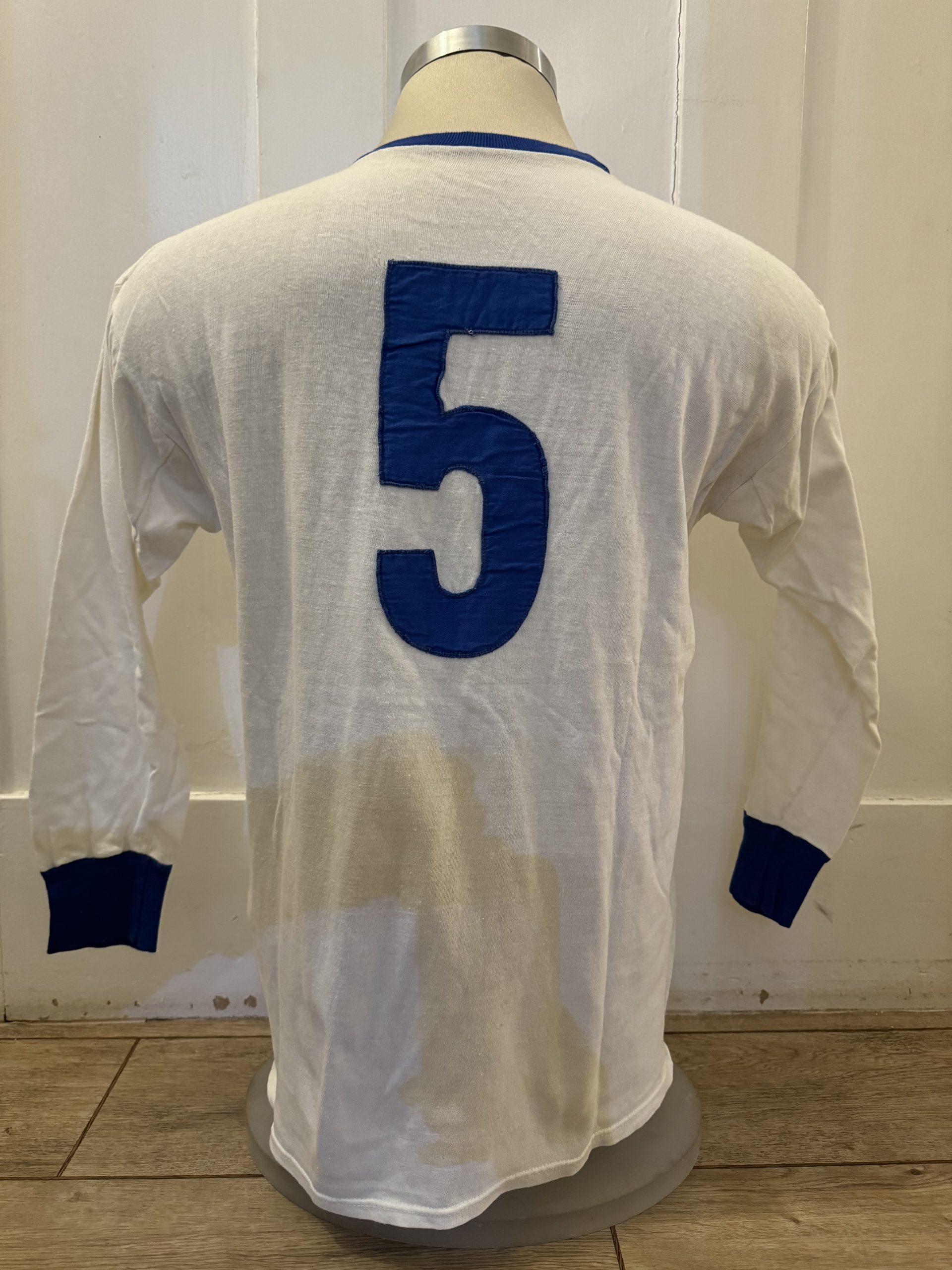 East Germany Match Worn Shirt V France 1975 - Image 4