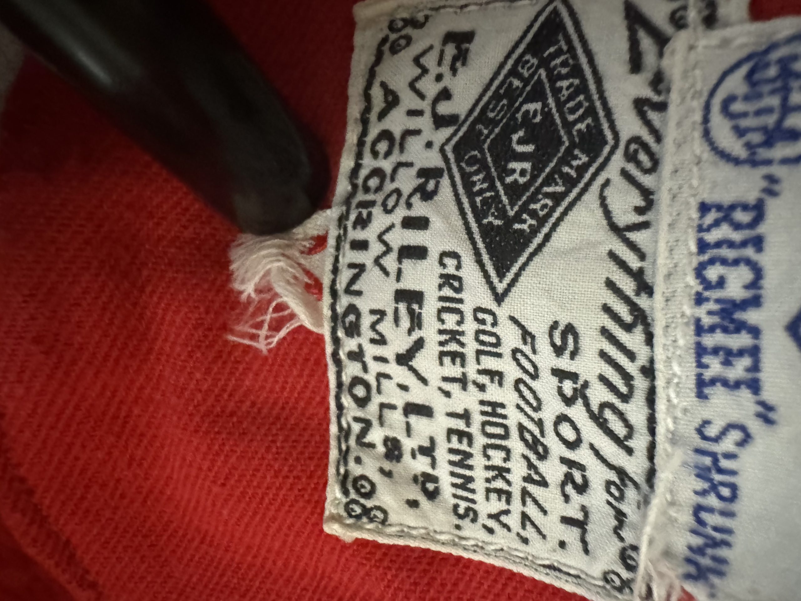 Umbro Match Worn Shirt 1930,s - Image 4