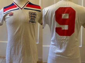 Match worn England shirt.