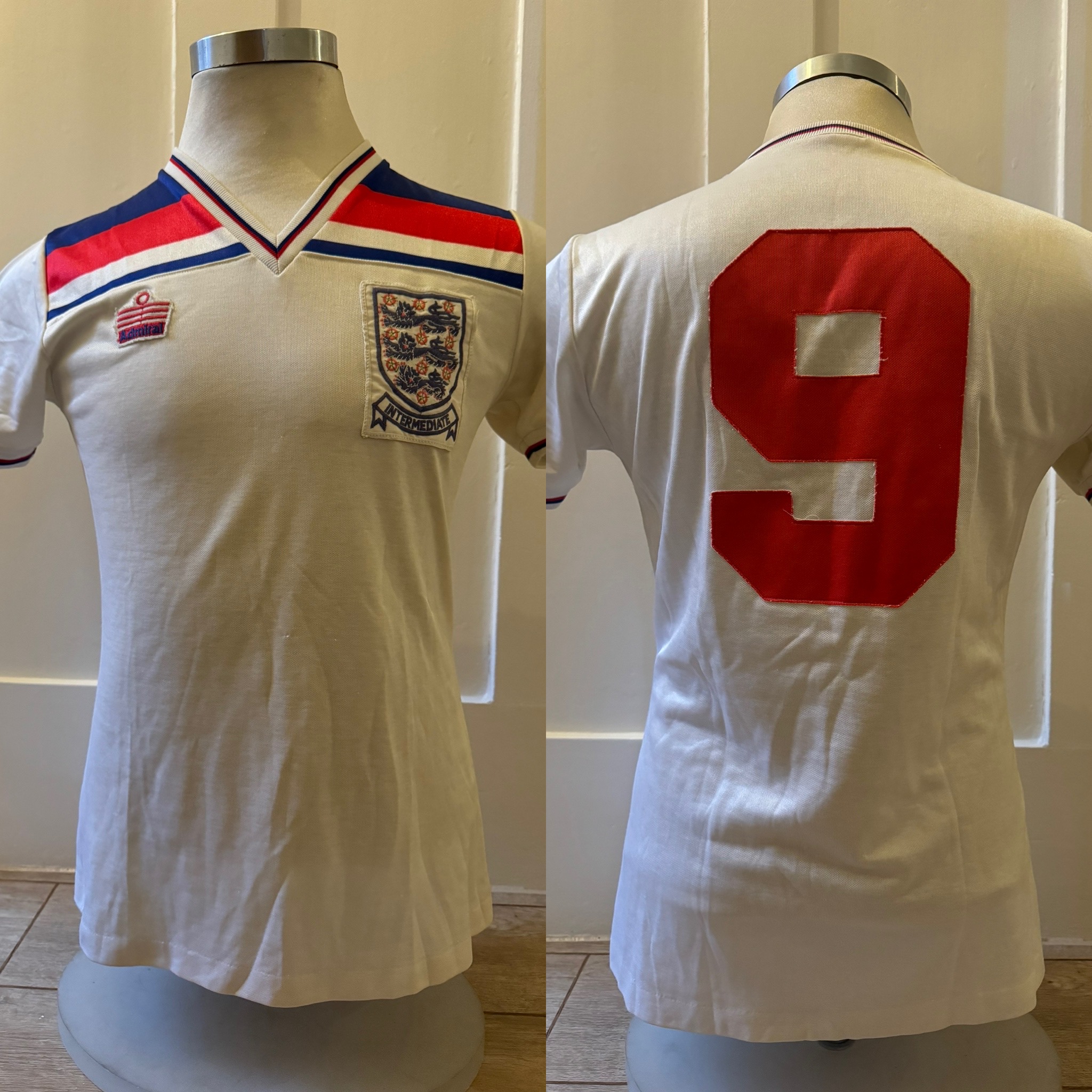 Match Worn England Admiral Shirt