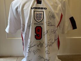 Match worn England shirt