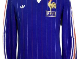 Match Worn France Shirt 1984 Thierry Tusseau