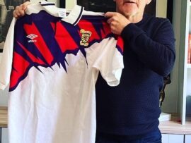 Match worn Scotland shirt