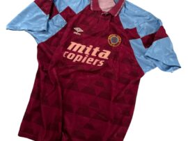 Match worn Aston Villa shirt