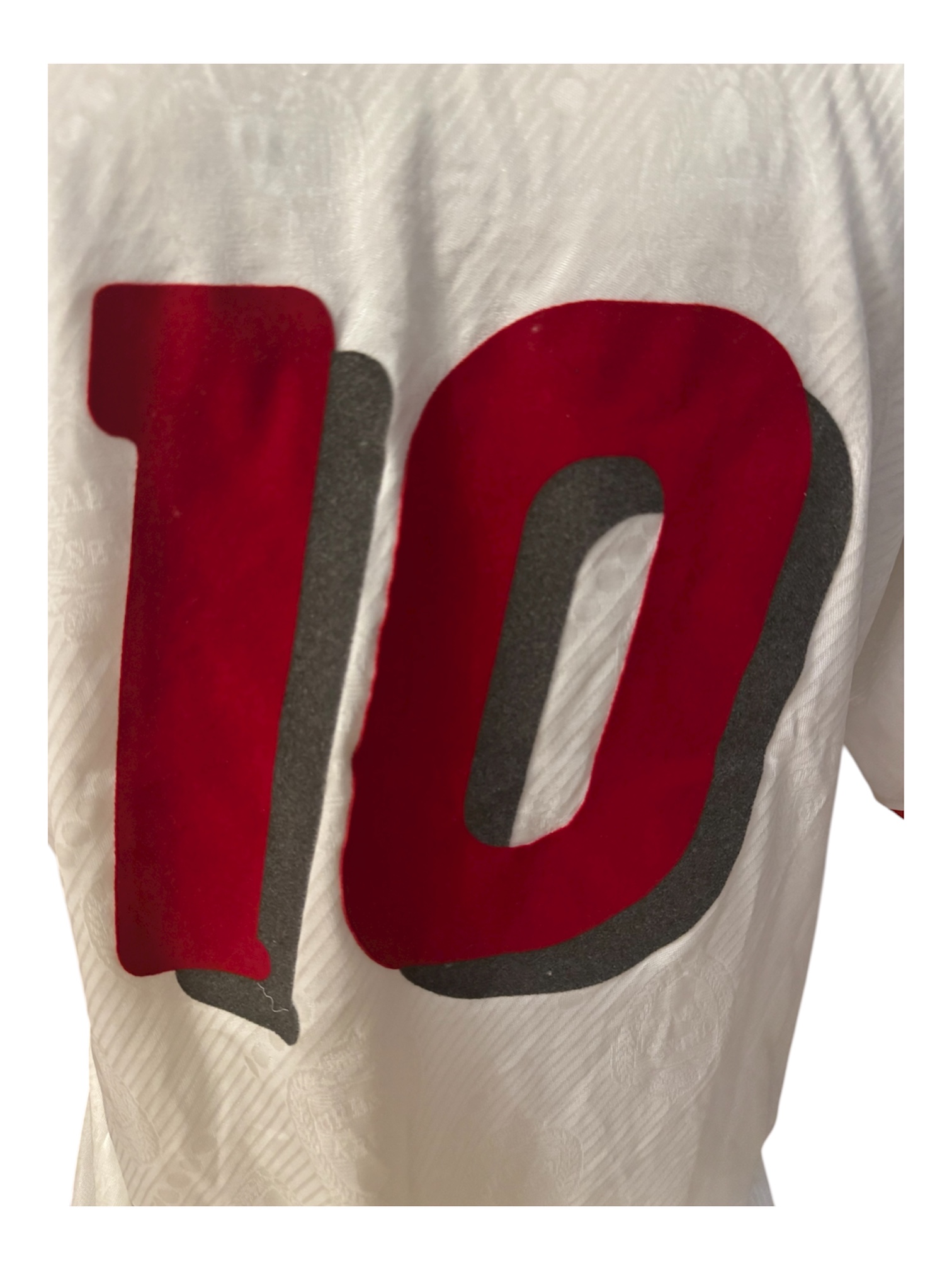 Match Worn Belgium Enzo Scifo shirt - Image 4