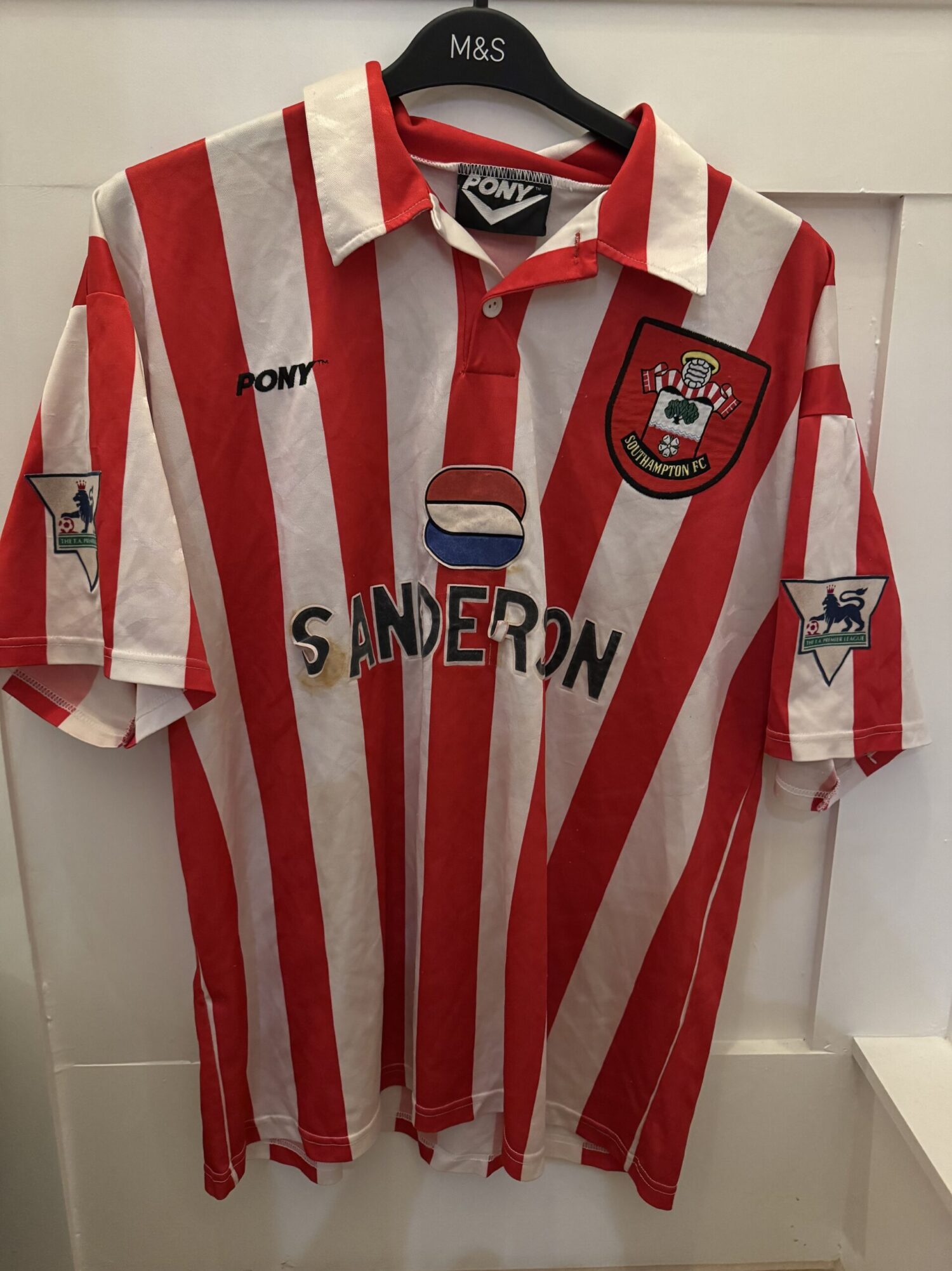 Match Worn Southampton shirt.